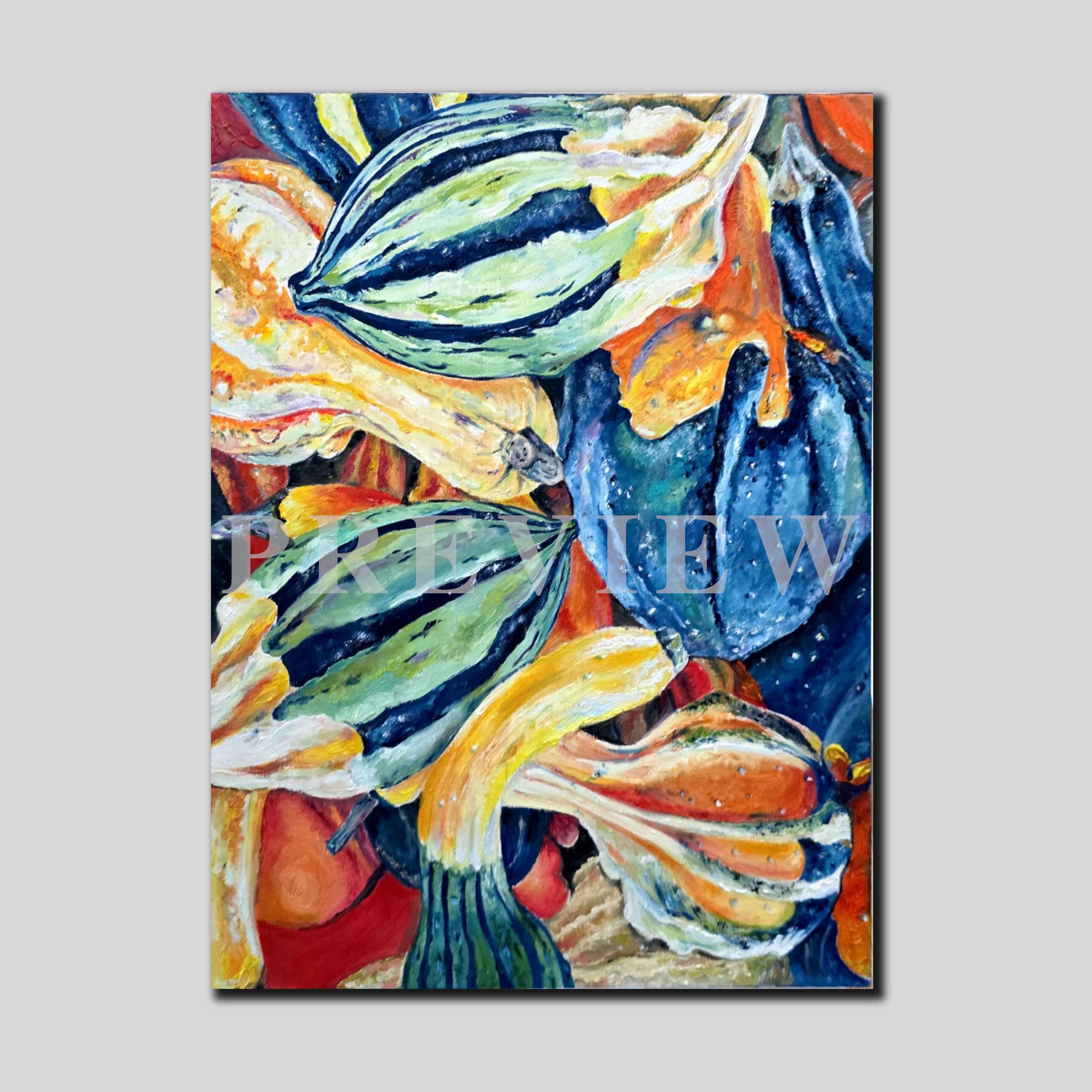Close-up view of the print Harvest - Print